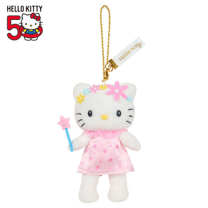 SANRIO | Hello Kitty Style up Long Leg Mascot Holder / Plush Keychain / Bag Charm 15×7×17cm (50th Anniversary Hello