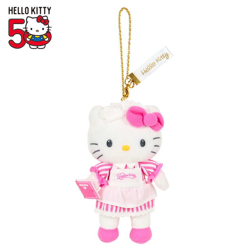 SANRIO | Hello Kitty Style up Long Leg Mascot Holder / Plush Keychain / Bag Charm 15×7×17cm (50th Anniversary Hello