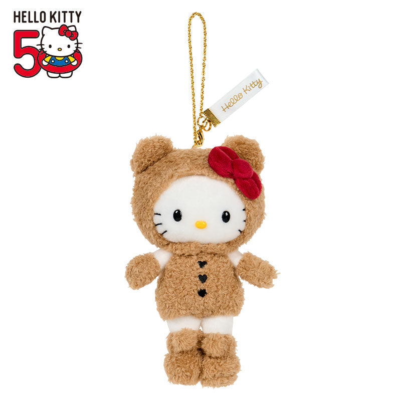 SANRIO | Hello Kitty Style up Long Leg Mascot Holder / Plush Keychain / Bag Charm 15×7×17cm (50th Anniversary Hello
