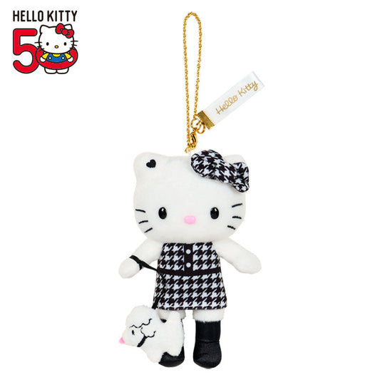 【Limit 1 / customer】SANRIO | Hello Kitty Style up Long Leg Mascot Holder / Plush Keychain / Bag Charm 15×7×17cm (50th