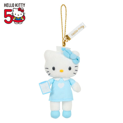 SANRIO | Hello Kitty Style up Long Leg Mascot Holder / Plush Keychain / Bag Charm 15×7×17cm (50th Anniversary Hello