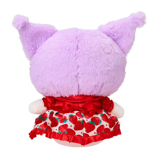 SANRIO | Kuromi Plush Doll Toy 22×12×20cm (Strawberry News 50th Anniversary)