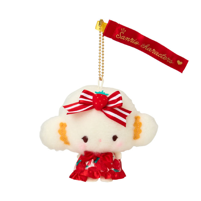 【Limit 1】SANRIO | Cogimyun Mascot Holder Plush Keychain W11×D7×H15.5cm (Strawberry News 50th Anniversary)