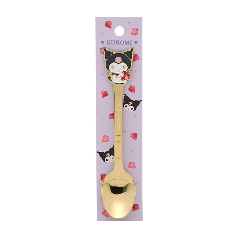 SANRIO | Kuromi Stainless Steel Spoon Tableware Cutlery 2.9×0.5×14.2cm