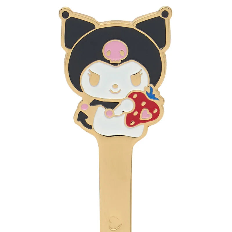 SANRIO | Kuromi Stainless Steel Spoon Tableware Cutlery 2.9×0.5×14.2cm