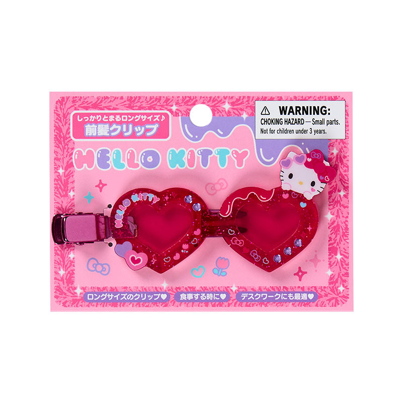 Sanrio | Hello Kitty Bangs Clip Hair Clip Star Sunglass Shape 11×7.9×1.1cm (Academy Kirameki Festival / School Festival)