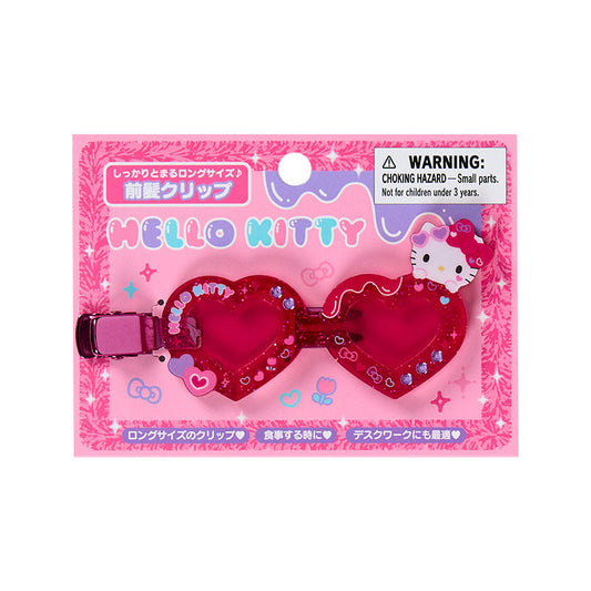 Sanrio | Hello Kitty Bangs Clip Hair Clip Star Sunglass Shape 11×7.9×1.1cm (Academy Kirameki Festival / School Festival)