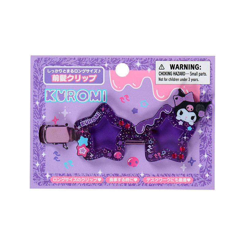 Sanrio | Kuromi Bangs Clip Hair Clip Star Sunglass Shape 11×7.9×1.1cm (Academy Kirameki Festival / School Festival)