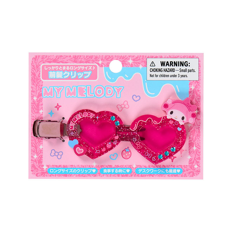 Sanrio | My Melody Bangs Clip Hair Clip Star Sunglass Shape 11×7.9×1.1cm (Academy Kirameki Festival / School Festival)