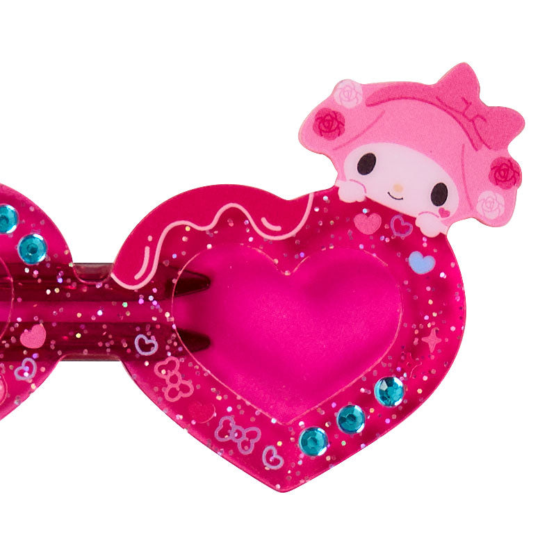 Sanrio | My Melody Bangs Clip Hair Clip Star Sunglass Shape 11×7.9×1.1cm (Academy Kirameki Festival / School Festival)
