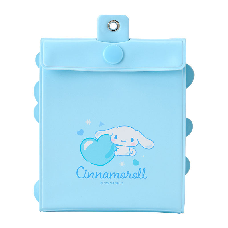 SANRIO | Cinnamoroll Accordion Card Holder Keychain 10×1.3×10.8cm (Enjoy Idol - 8 pockets can store up to 16 cards)