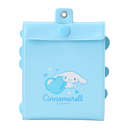 SANRIO | Cinnamoroll Accordion Card Holder Keychain 10×1.3×10.8cm (Enjoy Idol - 8 pockets can store up to 16 cards)