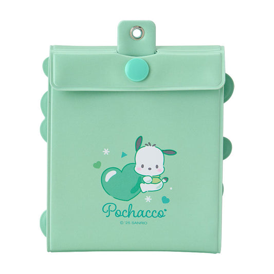 SANRIO | Pochacco Accordion Card Holder Keychain 10×1.3×10.8cm (Enjoy Idol - 8 pockets can store up to 16 cards)