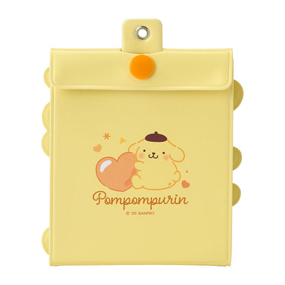 SANRIO | Pompompurin Pom Pom Purin Accordion Card Holder Keychain 10×1.3×10.8cm (Enjoy Idol - 8 pockets can store up to