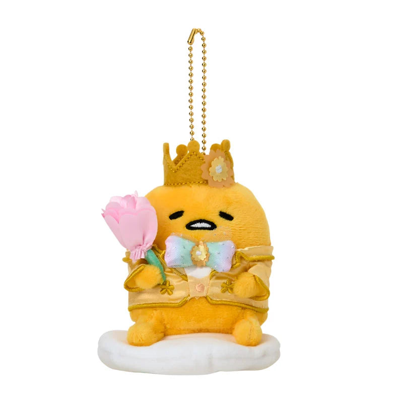 SANRIO | Gudetama Plush Keychain Mascot Holder Bag Charm W11 x H15 x D7.5 cm (Everyone Is The Star! Doki Doki Design)