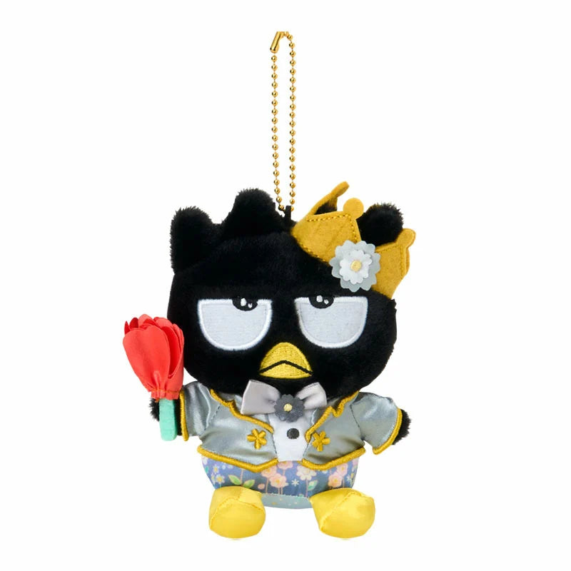 SANRIO | Badtz-Maru Plush Keychain Mascot Holder Bag Charm W11 x H15 x D7.5 cm (Everyone Is The Star! Doki Doki Design)