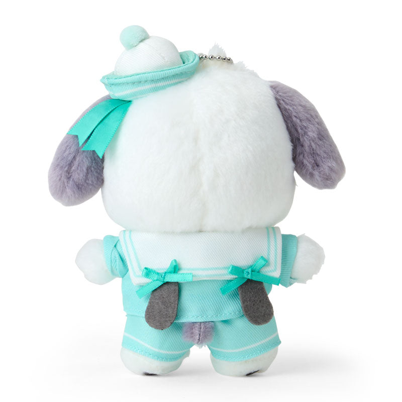 SANRIO | Pochacco Mascot Holder Plush Keychain Bag Charm 15.2 x 9.9 x 6.5cm (Sailor Collar)
