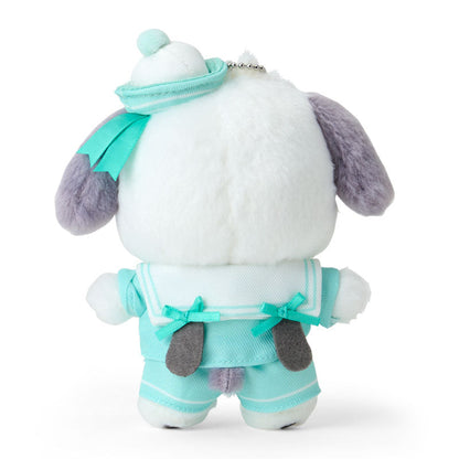 SANRIO | Pochacco Mascot Holder Plush Keychain Bag Charm 15.2 x 9.9 x 6.5cm (Sailor Collar)