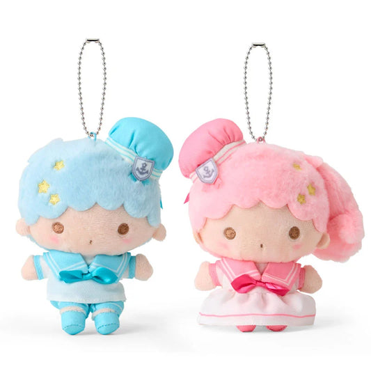 SANRIO | Little Twin Stars Mascot Holder Plush Keychain Bag Charm 15.6 x 19.6 x 7.0cm (Sailor Collar)