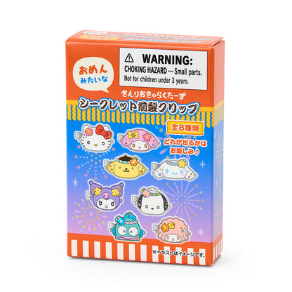 SANRIO | Secret Bangs Clip Hair Clip Blind Box 5.5×2×8cm (Summer Festival Character!)