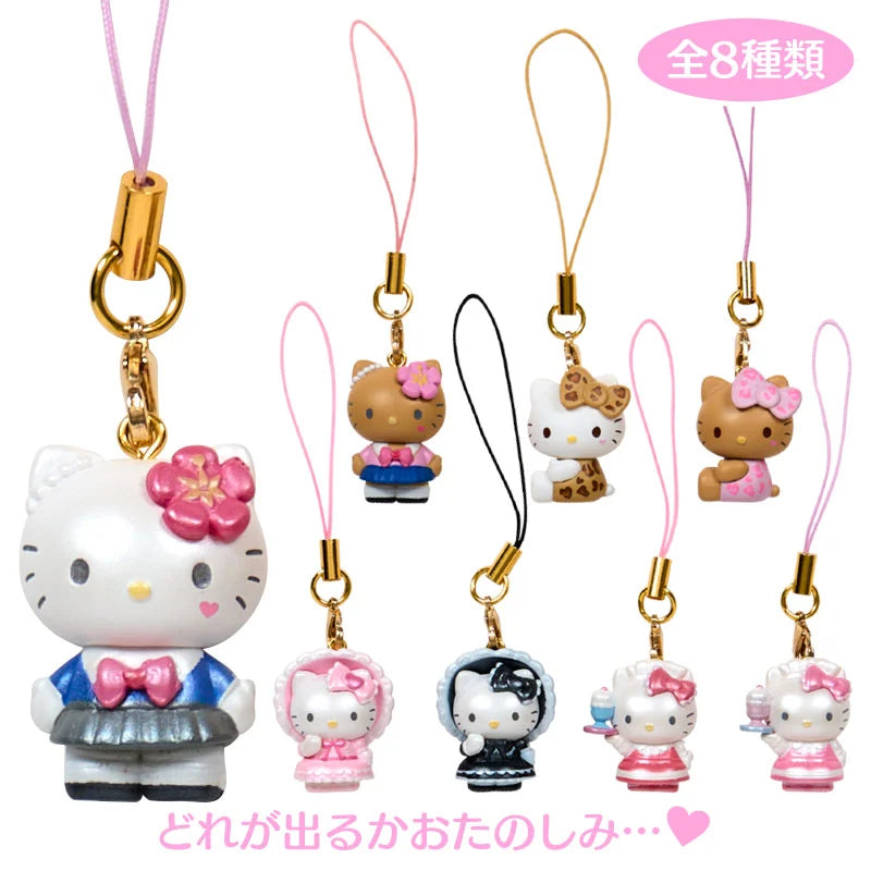 SANRIO | Hello Kitty Secret Trading Mascot Phone Strap Keychain Blind Box 4×3.5cm Vol.2 (Lovely Frill Ver.)