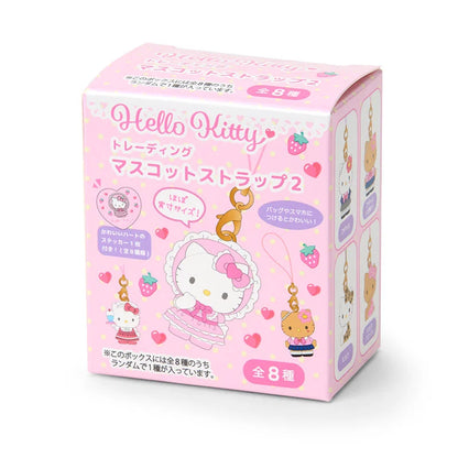 SANRIO | Hello Kitty Secret Trading Mascot Phone Strap Keychain Blind Box 4×3.5cm Vol.2 (Lovely Frill Ver.)