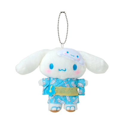 SANRIO | Cinnamoroll Mascot Holder Plush Keychain Bag Charm 10.5×6.5×14.5cm (Summer Festival Character!)
