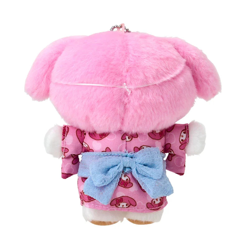 SANRIO | My Melody Mascot Holder Plush Keychain Bag Charm 10.5×6.5×14.5cm (Summer Festival Character!)
