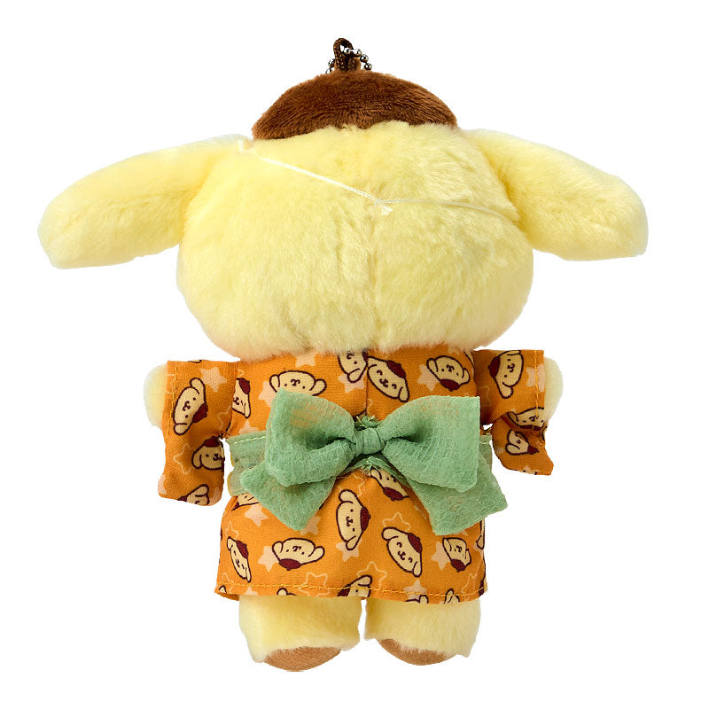 SANRIO | Pompompurin Pom Pom Purin Mascot Holder Plush Keychain Bag Charm 10.5×6.5×14.5cm (Summer Festival Character!)