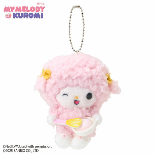 SANRIO | My Sweet Piano Bowl Plush Mascot Holder Keychain Bag Charm W8.5×D10×H6cm (Netflix My Melody & Kuromi)