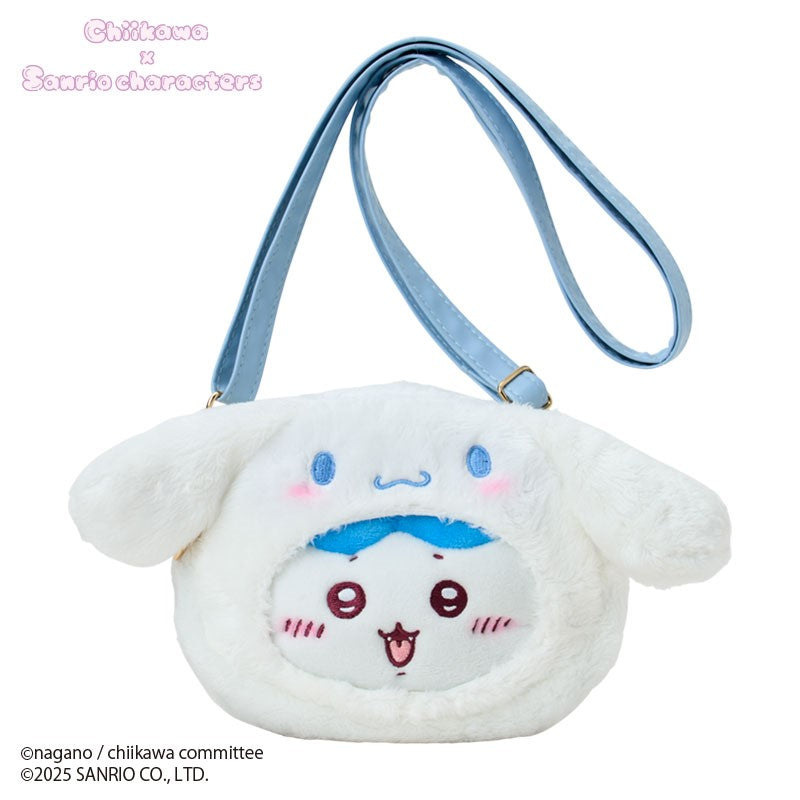 SANRIO x CHIIKAWA | Cinnamoroll Hachiware Plush Shoulder Bag Crossbody Bag 23.5×5×12.5cm