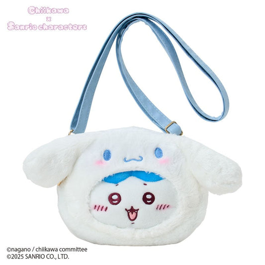 SANRIO x CHIIKAWA | Cinnamoroll Hachiware Plush Shoulder Bag Crossbody Bag 23.5×5×12.5cm