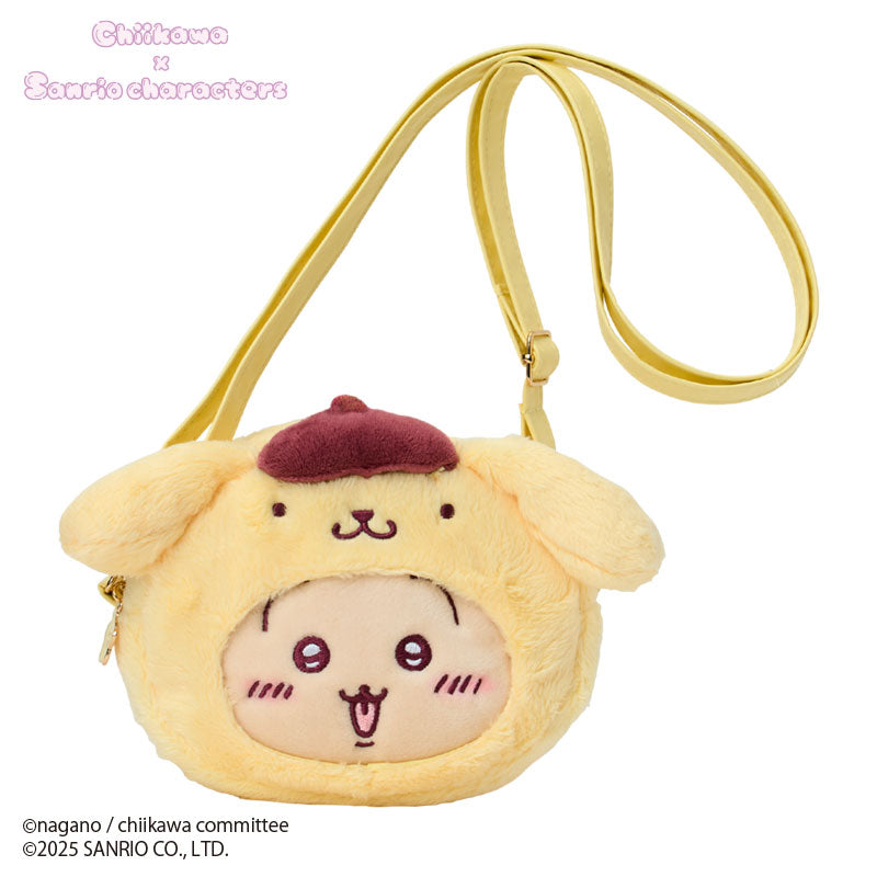 SANRIO x CHIIKAWA | Pompompurin Usagi Plush Shoulder Bag Crossbody Bag 23.5×5×12.5cm