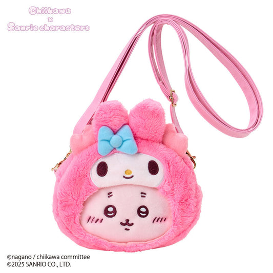 SANRIO x CHIIKAWA | My Melody Kani-chan Plush Shoulder Bag Crossbody Bag 23.5×5×12.5cm