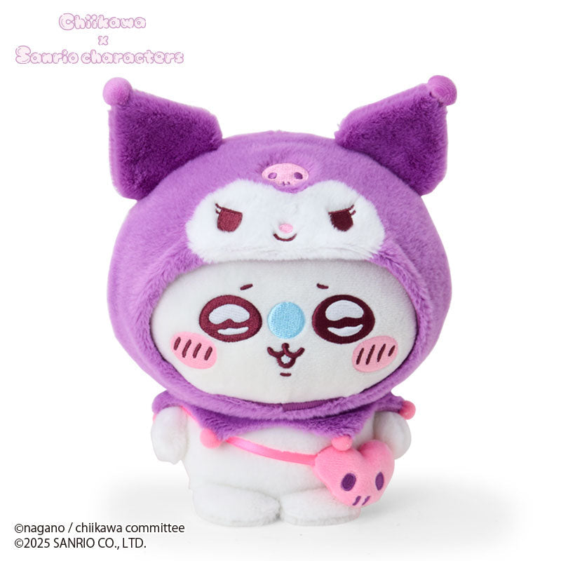 SANRIO x CHIIKAWA | Kuromi Momonga Plush Toy Plush Doll 20×13×19cm