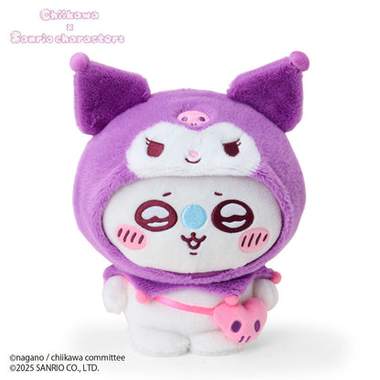 SANRIO x CHIIKAWA | Kuromi Momonga Plush Toy Plush Doll 20×13×19cm