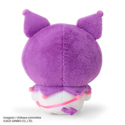 SANRIO x CHIIKAWA | Kuromi Momonga Plush Toy Plush Doll 20×13×19cm
