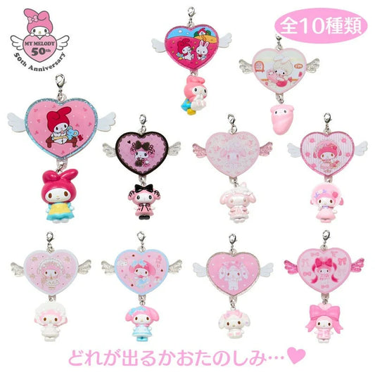 SANRIO｜My Melody Secret Phone Charm Mystery Bag Blind Box A 1pc 6×3×7.5cm (My Melody 50th Anniversary & Kuromi 20th