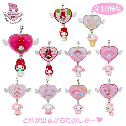 SANRIO｜My Melody Secret Phone Charm Mystery Bag Blind Box B 1pc 6×3×7.5cm (My Melody 50th Anniversary & Kuromi 20th