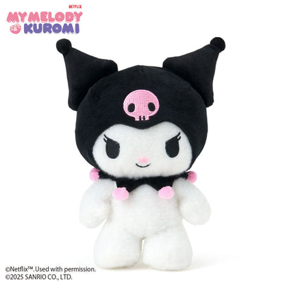 SANRIO | Kuromi Posable Plush Toy Plush Doll W16 x H20 x D8.5 cm (Netflix My Melody & Kuromi)