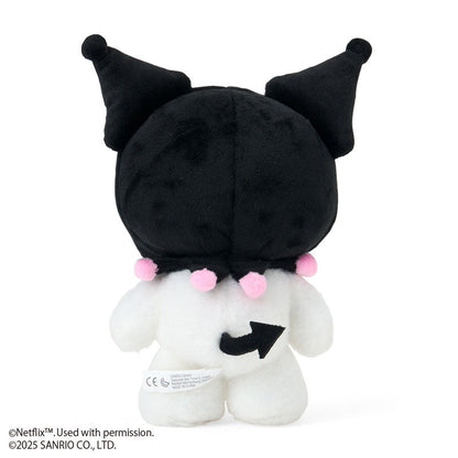SANRIO | Kuromi Posable Plush Toy Plush Doll W16 x H20 x D8.5 cm (Netflix My Melody & Kuromi)