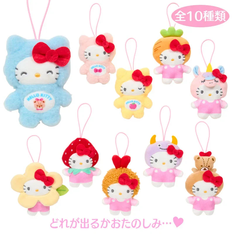 SANRIO | Hello Kitty Secret Plush Keychain Blind Box 125 x 98 x 31mm (My Deco Bag)(Order 10 For Complete Box)