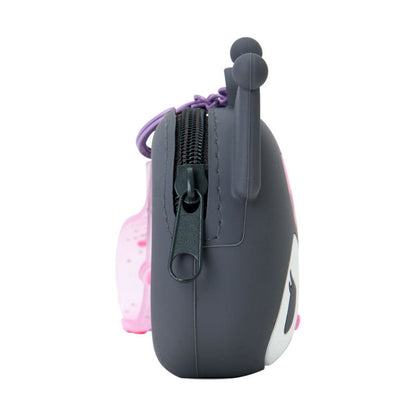 SANRIO | Kuromi Mini Silicone Pouch Keychain Bag Charm 108×46×90mm (My Deco Bag)