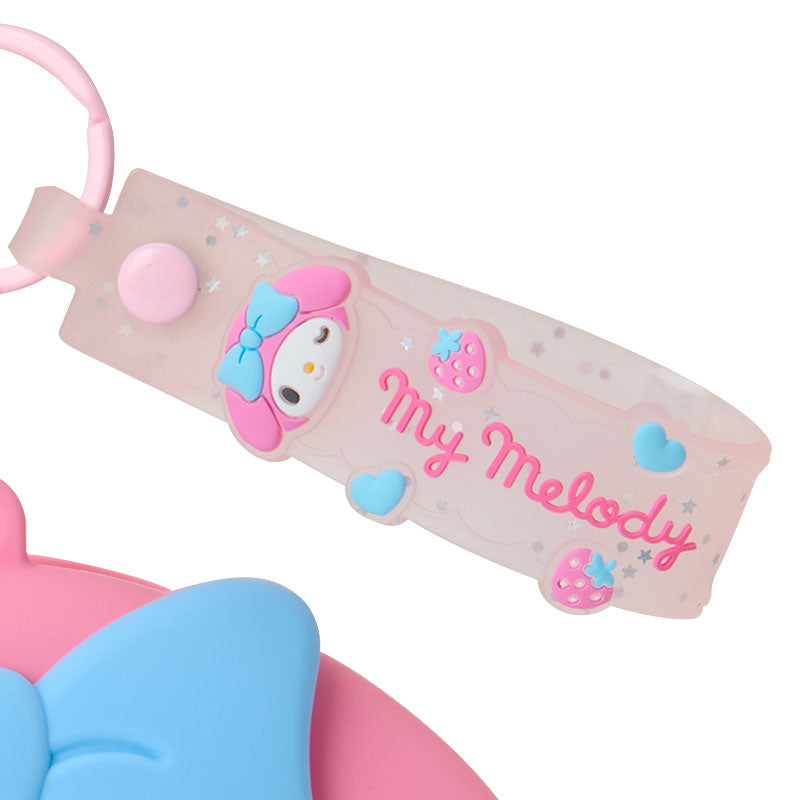 SANRIO | My Melody Mini Silicone Pouch Keychain Bag Charm 108×46×90mm (My Deco Bag)