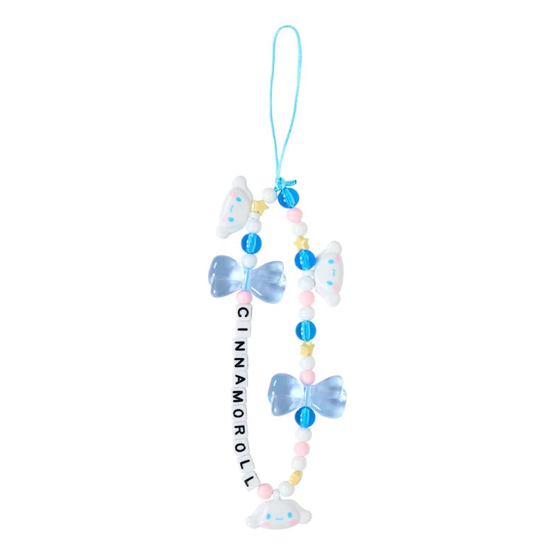 SANRIO | Cinnamoroll Bead Strap with Mascot Phone Strap 50×8×160mm (Ribbon)