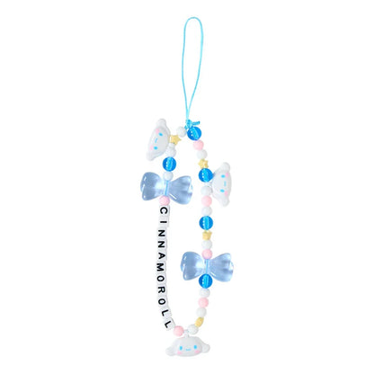 SANRIO | Cinnamoroll Bead Strap with Mascot Phone Strap 50×8×160mm (Ribbon)