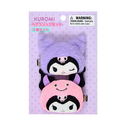 SANRIO | Kuromi Hair Clip Set Each 70×25×55mm Approx. (My Deco Bag)