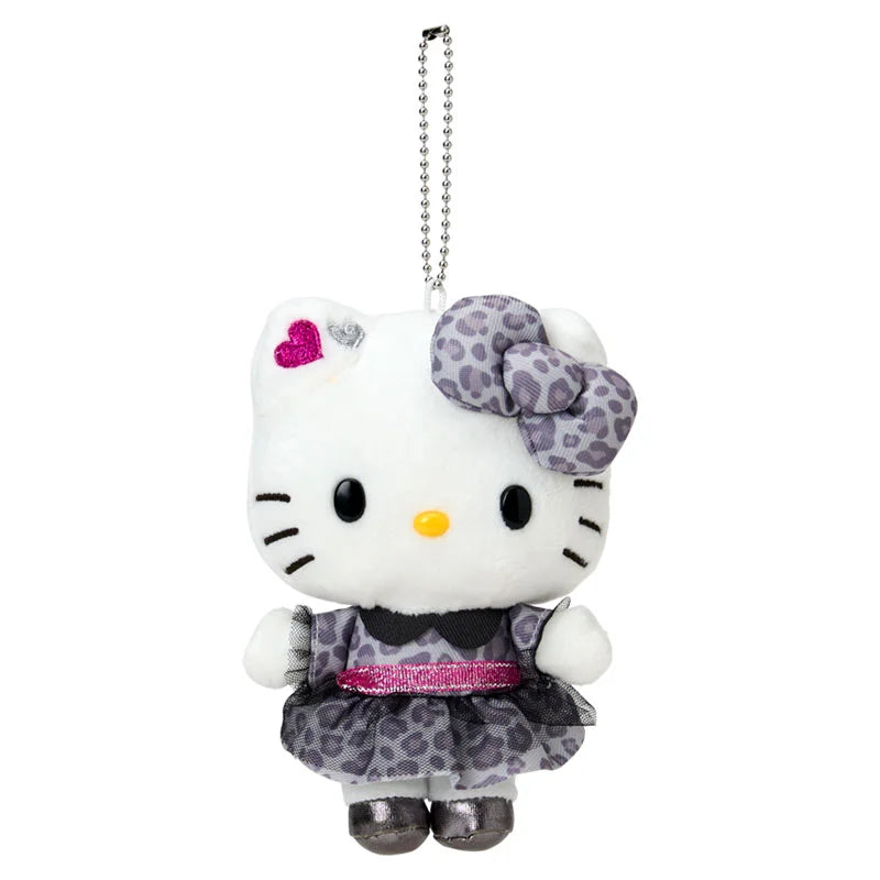SABRIO | Hello Kitty Mascot Holder Plush Keychain Bag Charm 94 x 65 x 135mm (Monotone Animal)