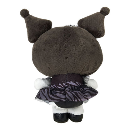SABRIO | Kuromi Mascot Holder Plush Keychain Bag Charm 110 x 75 x 155mm (Monotone Animal)