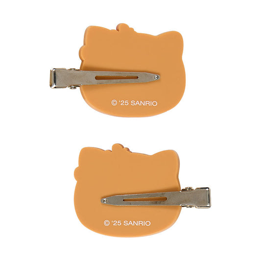 SANRIO | Hello Kitty Tanned Bangs Clip Hair Clip Set of 2 15×10.5×3.5cm (Endless Summer Vacation / Coconut Vacation